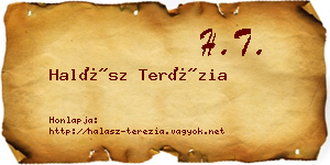 Halász Terézia névjegykártya