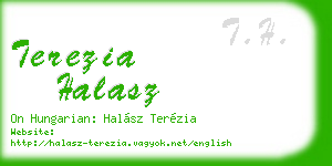 terezia halasz business card