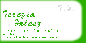 terezia halasz business card